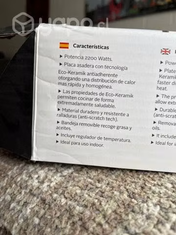 Parrilla electrica ursus trotter ut-ecokeramik