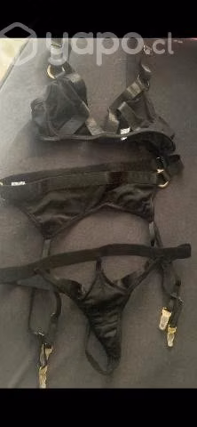 Lencería Sexy , conjuntos color negro