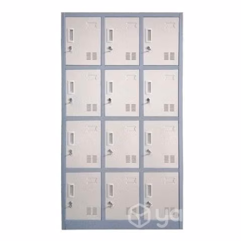 Locker casillero metalico 3 cuerpos 12 puertas