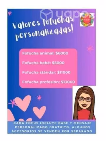 Fofuchas personalizadas