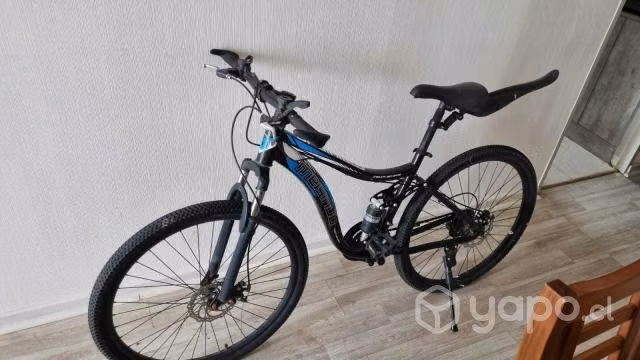 Bicicleta Montaña Aro 27.5” Negra con Azul - Imagen 2