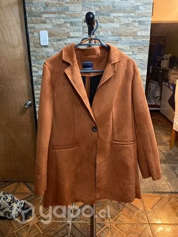 Chaqueta efecto gamuza