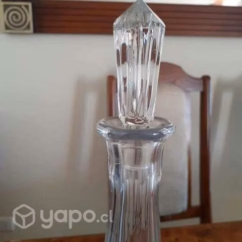 Botella cristal tallado