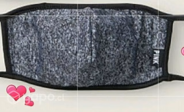 Mascarillas Cubrebocas Pink Victoria Secret Gris