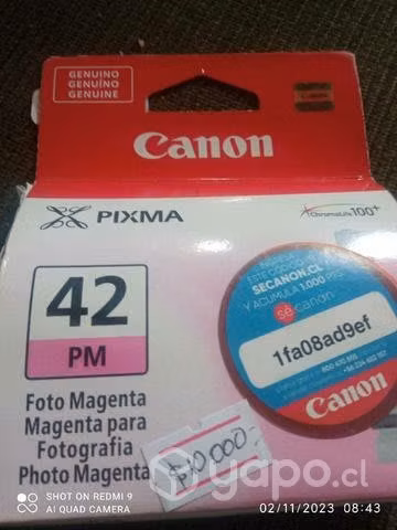 Tinta canon 42 photo magenta original