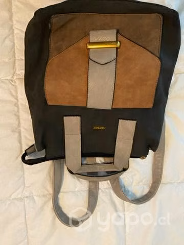Mochila secret negro gris camel - Imagen 3