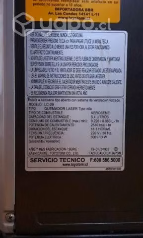 Toyotomi LC-29 - Imagen 2