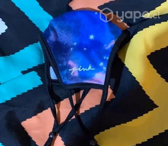 Mascarillas Cubrebocas Pink Victoria Secret Galaxy