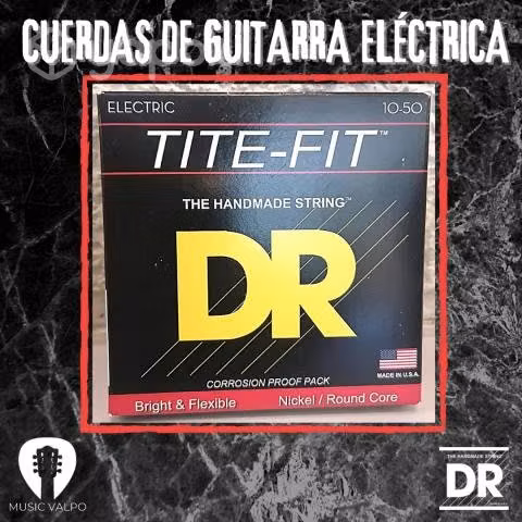 Cuerdas de guitarra eléctrica dr tite-fit 10-50 - Imagen 2