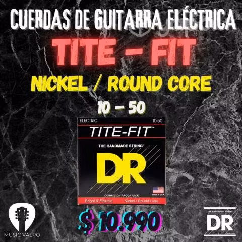 Cuerdas de guitarra eléctrica dr tite-fit 10-50