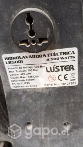 Hidrolavadora lusterL2500i