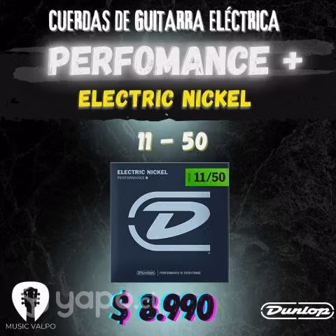 Cuerda de guitarra eléctrica jim dunlop 11 - 50 mm