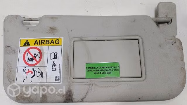 Sombrilla Derecha Detalle Espejo (MBA124) Mazda BT