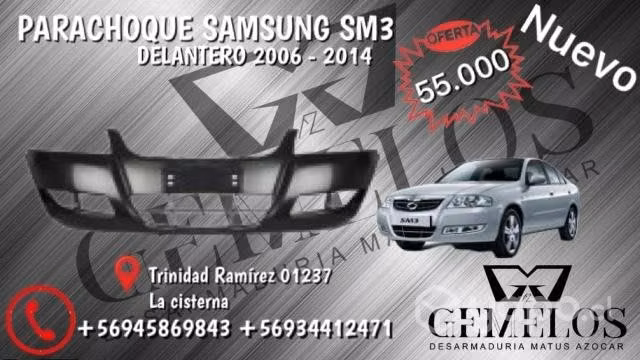 Parachoque delantero Samsung sm3