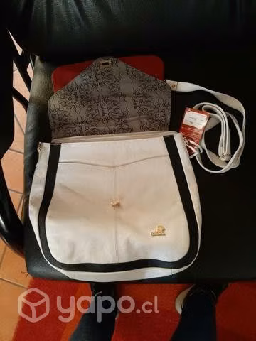 Cartera de cuero blanca - Imagen 2