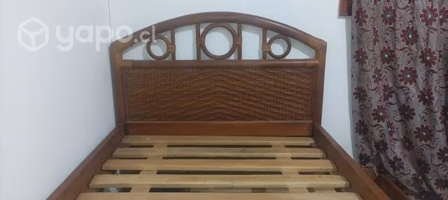 Cama nido respaldo mimbre