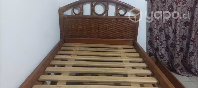 Cama nido respaldo mimbre