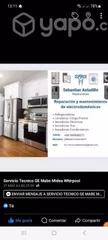 Servicio Técnico Lavadoras Secadoras Refrigeradore