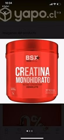 Creatina 100% monohidratada BSX