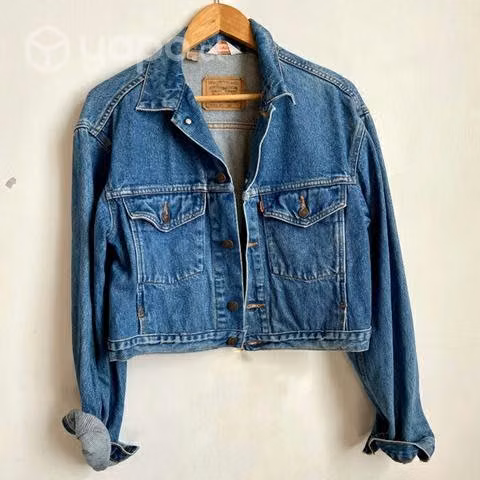 Chaqueta jeans crop talla M-L