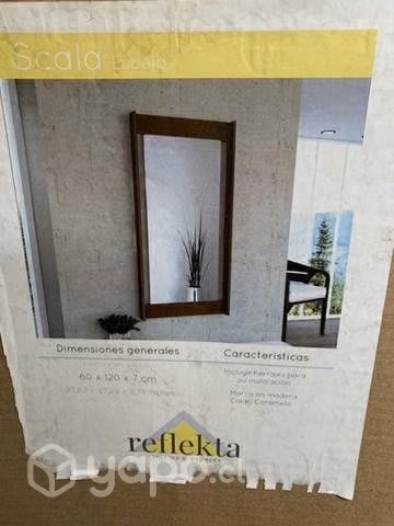 Original espejo rectangular embalado