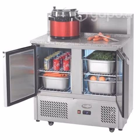 Meson refrigerado saladette 90 cm. 300 lt. ac.inox