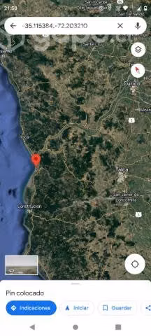 Derechos de terreno frente al mar con or