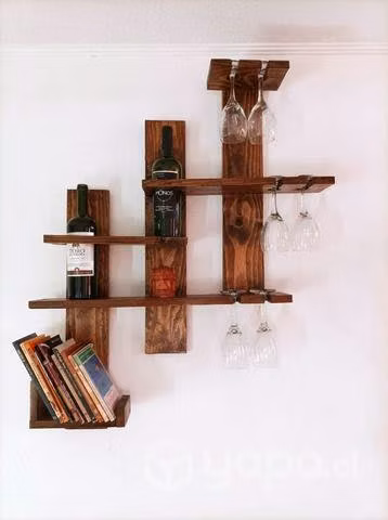 Repisas para copas , vinos y libros