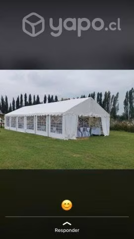 Carpas impermeables eventos 6x12mt