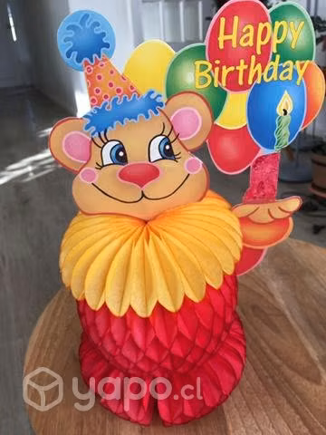 Decoración de papel para cumpleaños