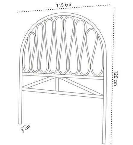 Respaldo de cama 1,5 pl umbrale - Imagen 6