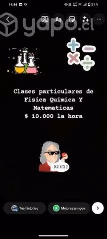 Clases particulares de física, química matemáticas