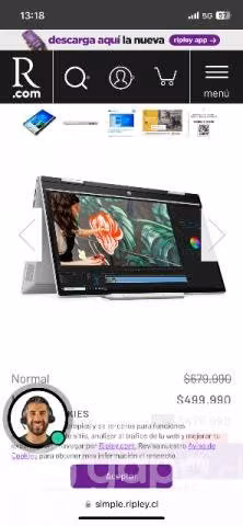 Notbook Intel 238 GB nuevo sin uso