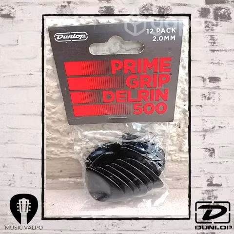 Packs de 12 uñetas Jim Dunlop Primegrip delrin 500