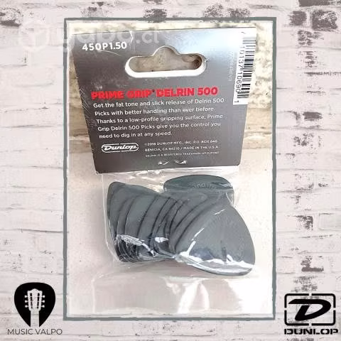 Packs de 12 uñetas Jim Dunlop Primegrip delrin 500