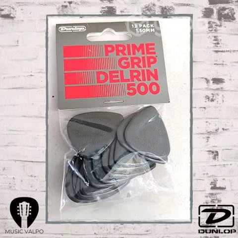 Packs de 12 uñetas Jim Dunlop Primegrip delrin 500