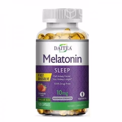 Melatonina 10 mg, 120 cápsulas, fabricada en U.S.A