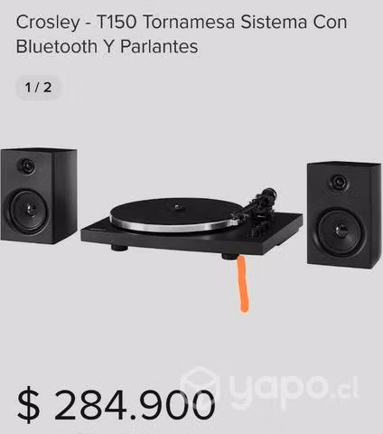 TornamesaCrosley T150. Con Bluetooth Y Parlantes