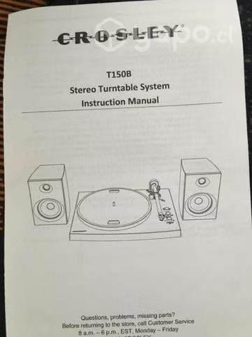TornamesaCrosley T150. Con Bluetooth Y Parlantes