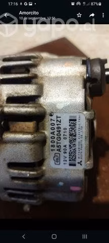 Alternador original camioneta mitsubishi - Imagen 2