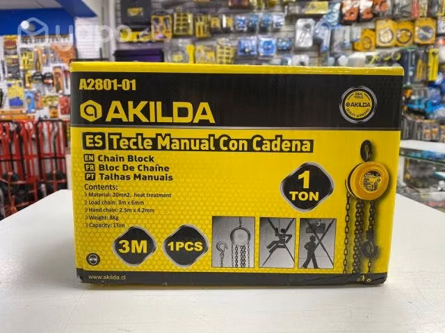 Tecle Manual con Cadena 1Tx3M AKILDA