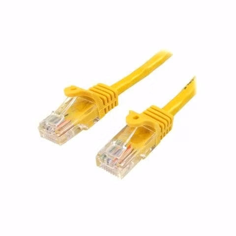 Cable de red amarillo para internet