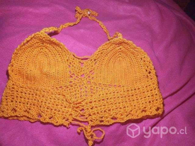 Crop top a crochet - Imagen 3