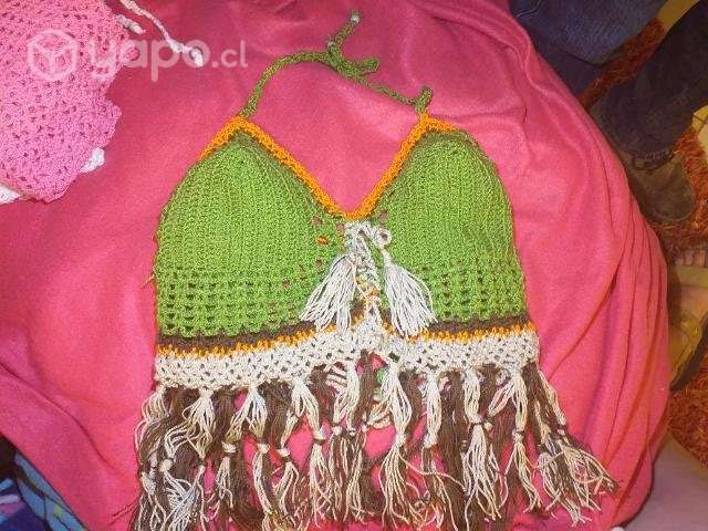 Crop top a crochet - Imagen 4