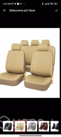 Funda auto cuero