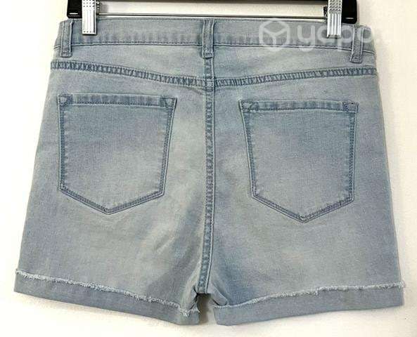 Short Elastico Sin Marca Talla 38 Celeste - Imagen 4