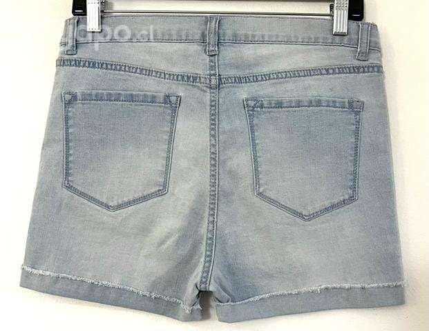Short Elastico Sin Marca Talla 38 Celeste - Imagen 2