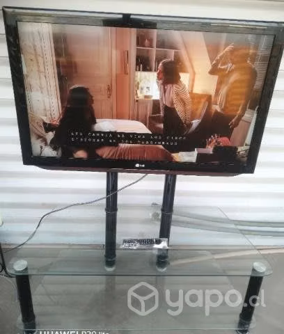 TV lg 42 LCD + rack de vidrio - Imagen 2