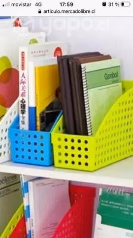 Organizador de colores para escritorio