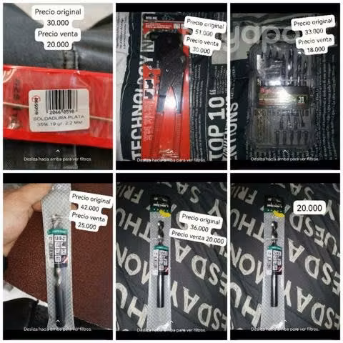 Herramientas y accesorios nuevos de tienda